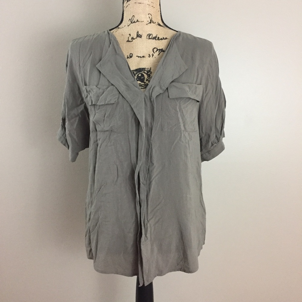 Anthropologie Odille Freya Top, Brown Small